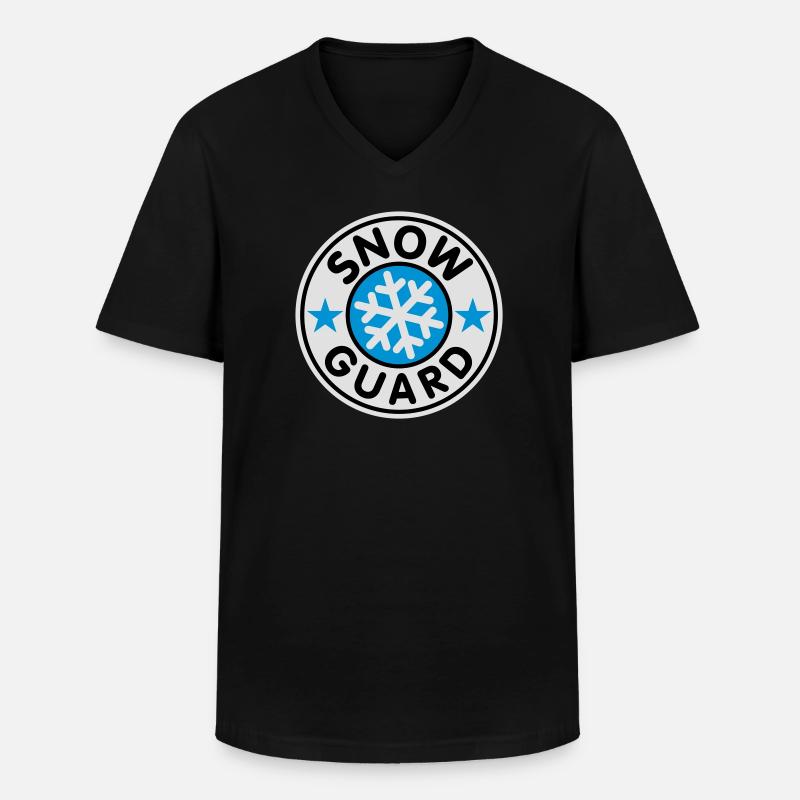 Snow Guard - Männer-T-Shirt mit V-Ausschnitt - Schwarz