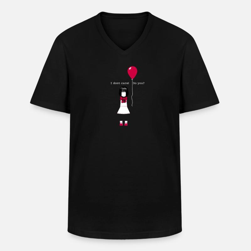 Mad - Männer-T-Shirt mit V-Ausschnitt - Schwarz