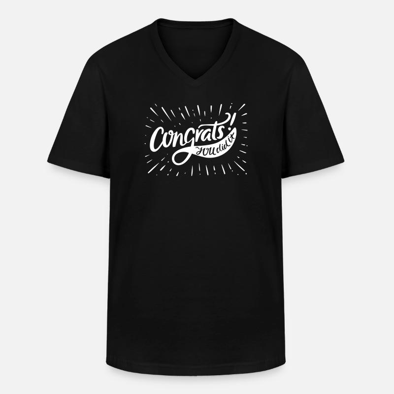Ehe Heirat Junggesellenabschied - Männer-T-Shirt mit V-Ausschnitt - Schwarz