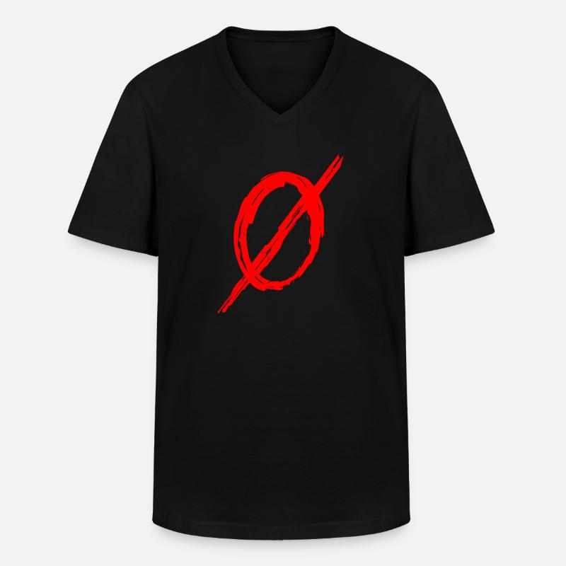 Zero Blood - Männer-T-Shirt mit V-Ausschnitt - Schwarz