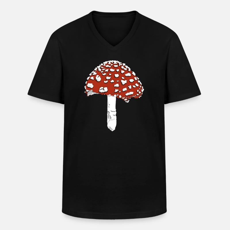 Toadstool toadstool amanita - Men's V-Neck T-Shirt - black