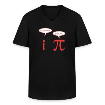 Mathématiques - T-shirt col V Homme - noir - Devant - AI Model Male 178 dark (178cm)