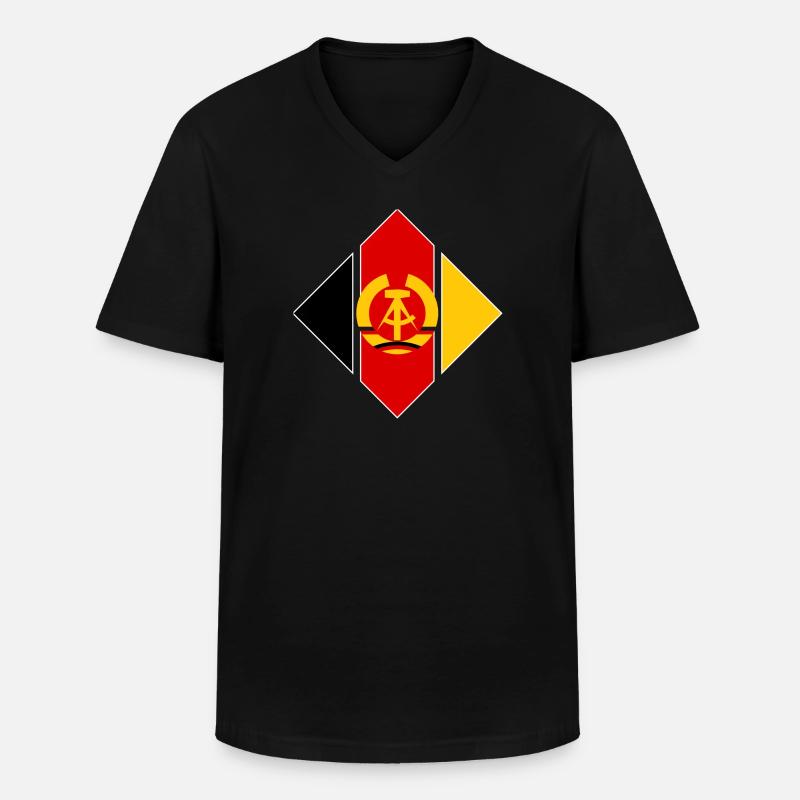 Abzeichen Luftstreitkräfte der NVA - Männer-T-Shirt mit V-Ausschnitt - Schwarz