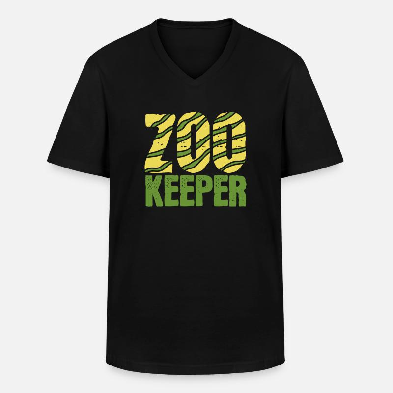 Tierpfleger - Männer-T-Shirt mit V-Ausschnitt - Schwarz