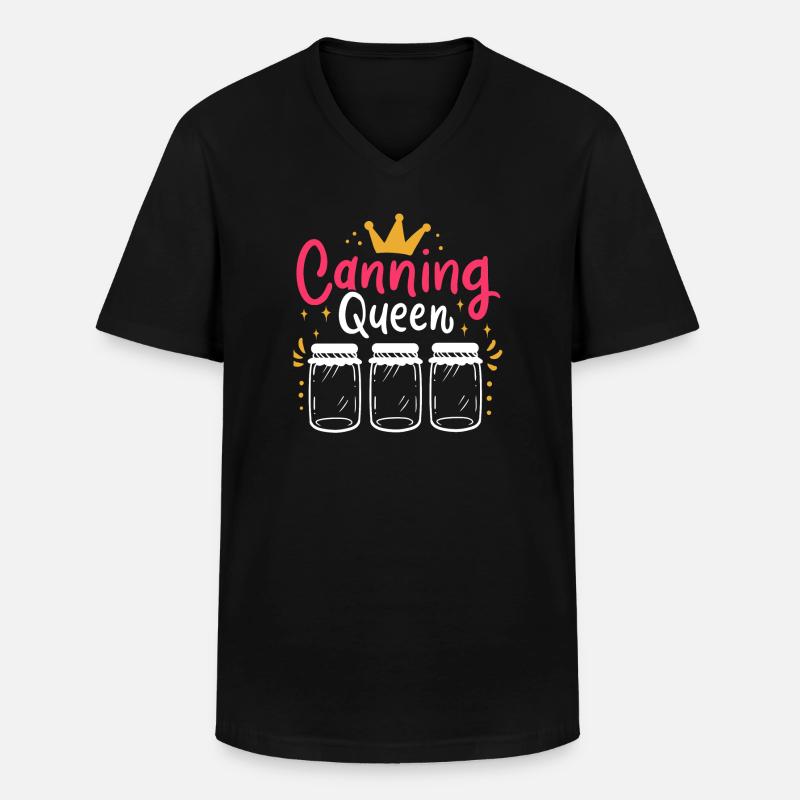 Einmachen Einkochen - Männer-T-Shirt mit V-Ausschnitt - Schwarz