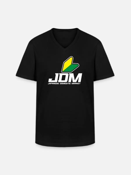 JDM Logo - Japanese Domestic Market Black Clothes - Men's V-Neck T-Shirt - black