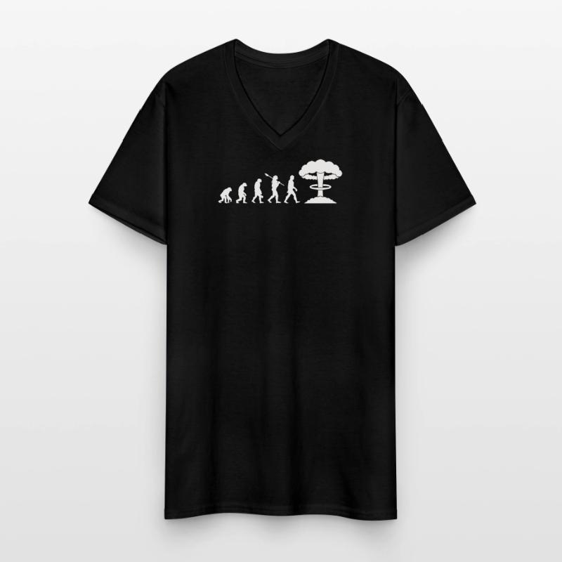 Bombe nucléaire Evolution T-shirt col V Homme