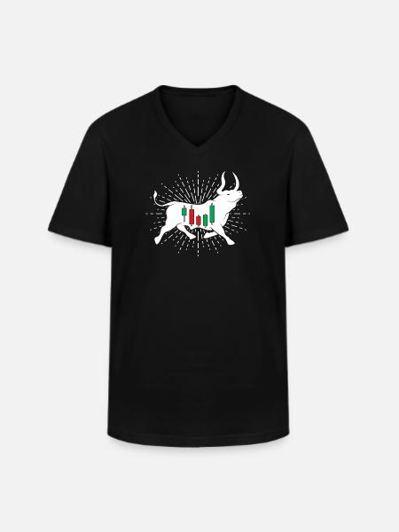 Actions Bulle - T-shirt col V Homme - noir