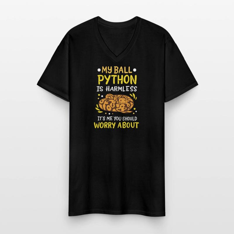 Boule Python T-shirt col V Homme