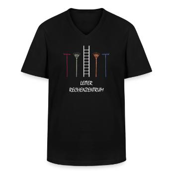 Gärtner Garten, Leiter vom Rechenzentrum Admin EDV - Männer-T-Shirt mit V-Ausschnitt - Schwarz - Vorne - AI Model Male 178 dark (178cm)