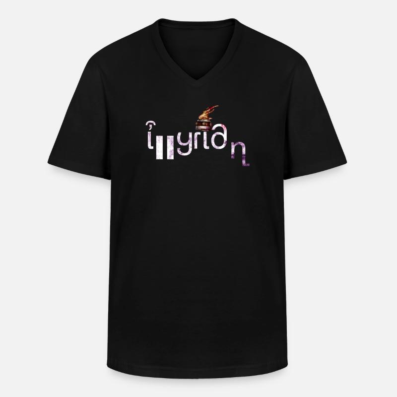 Illyrian - Männer-T-Shirt mit V-Ausschnitt - Schwarz