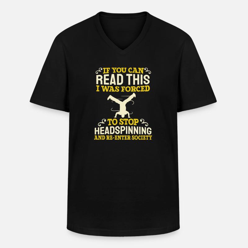Breakdance Breakdancer Breakdancing - Männer-T-Shirt mit V-Ausschnitt - Schwarz