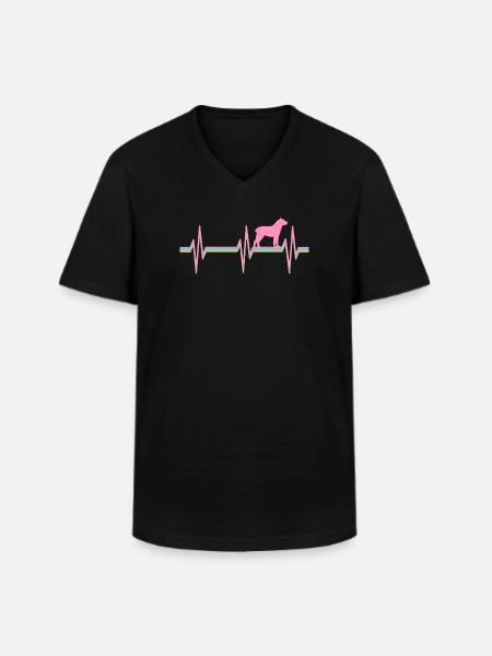 Cane Corso Italiano - Männer-T-Shirt mit V-Ausschnitt - Schwarz