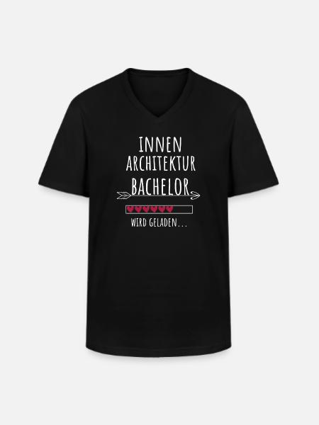 Innenarchitektur Bachelor Studium Geschenk - Männer-T-Shirt mit V-Ausschnitt - Schwarz