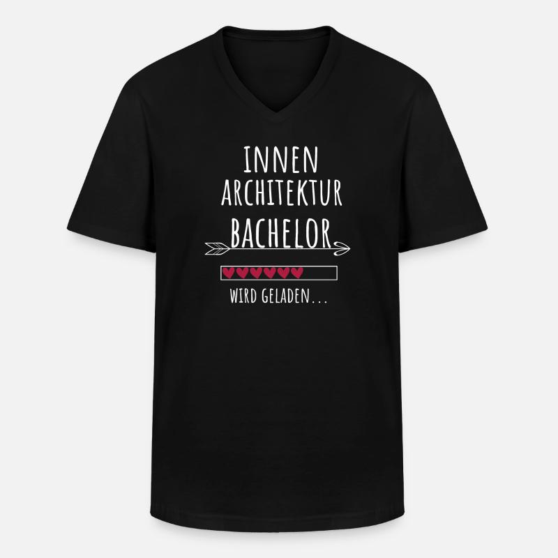 Innenarchitektur Bachelor Studium Geschenk - Männer-T-Shirt mit V-Ausschnitt - Schwarz