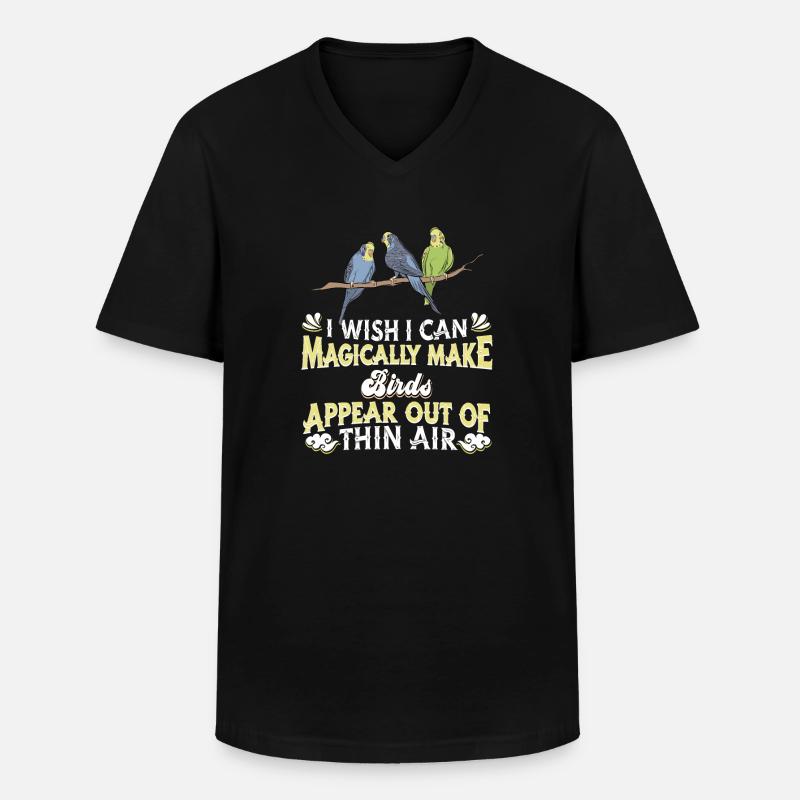Vogel Vögel - Männer-T-Shirt mit V-Ausschnitt - Schwarz