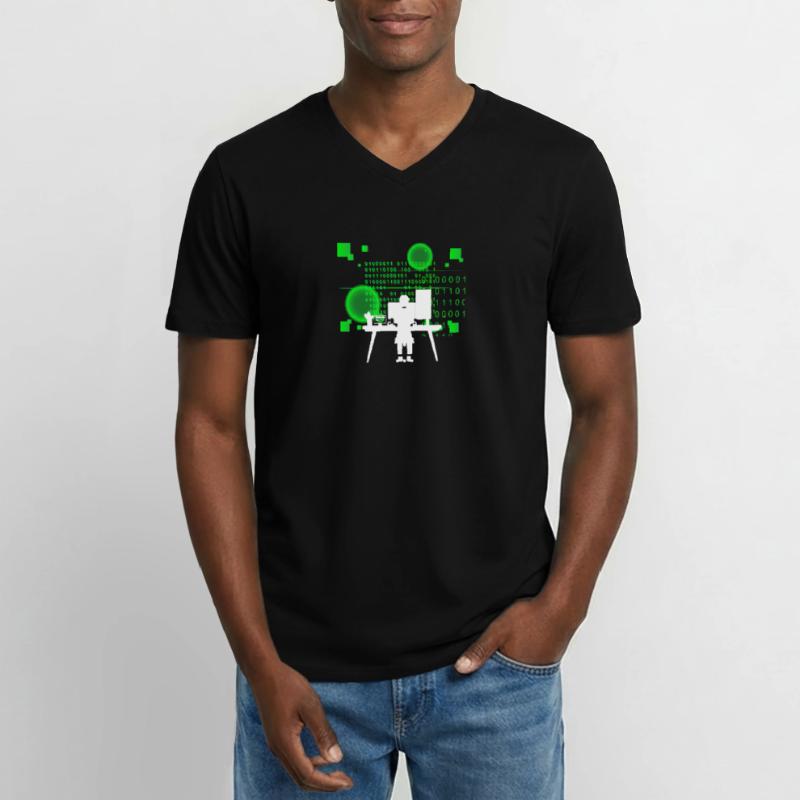 Programmierer Coder Software Entwickler Männer-T-Shirt mit V-Ausschnitt