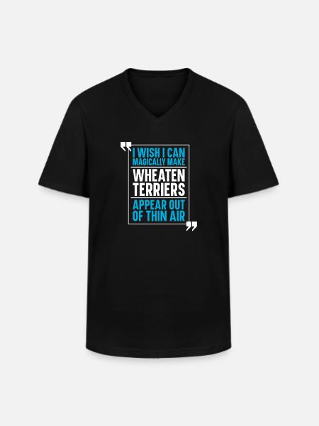 Wheaten Terrier Dog - Men's V-Neck T-Shirt - black