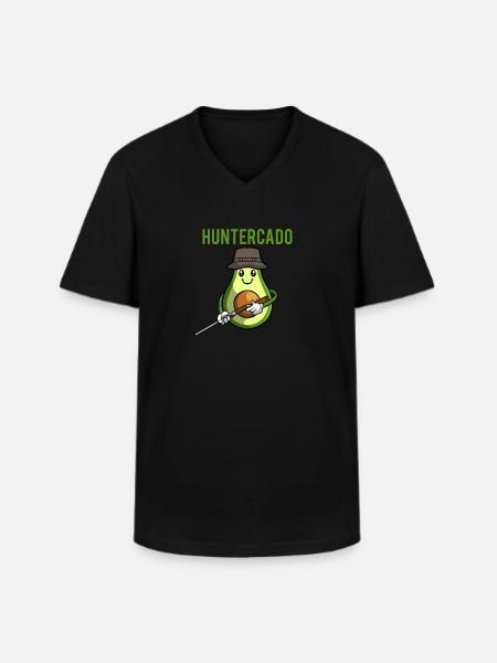 Hunter Hunting Hunting - Men's V-Neck T-Shirt - black