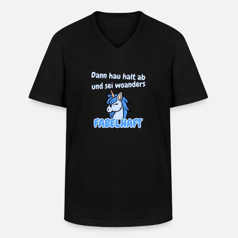 Fabelhafter Abschied - Männer-T-Shirt mit V-Ausschnitt - Schwarz