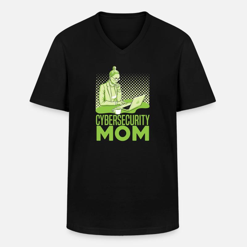 Programmeur Coder Développeur de logiciels - T-shirt col V Homme - noir