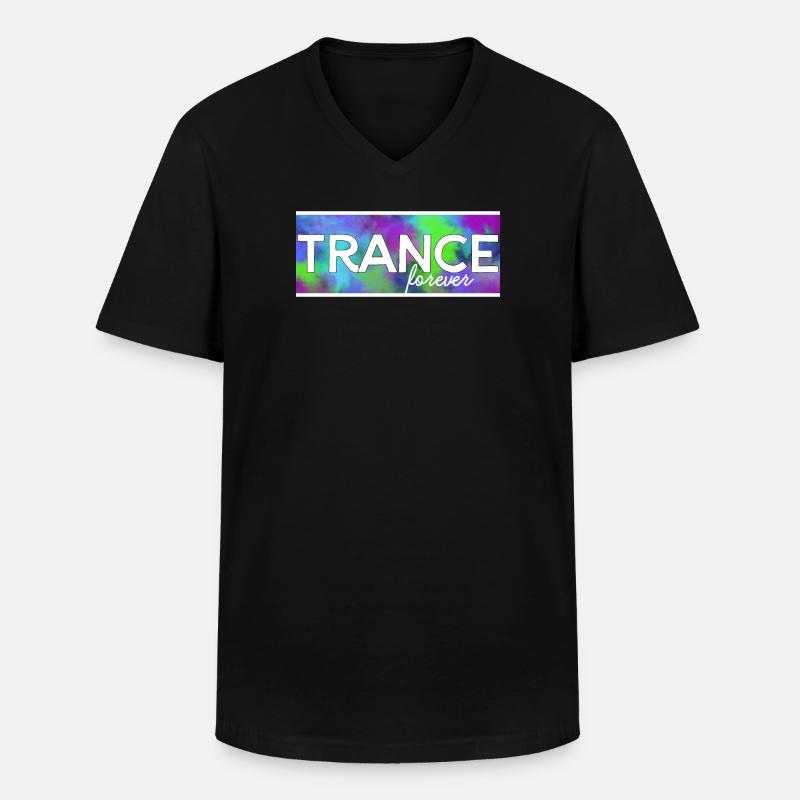 Trance forever - Männer-T-Shirt mit V-Ausschnitt - Schwarz