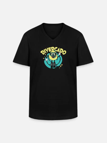 Scuba Diving Divers Diving - Men's V-Neck T-Shirt - black