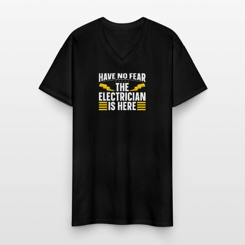 Electrician Electrical Engineer Electronics Technician Men's V-Neck T-Shirt