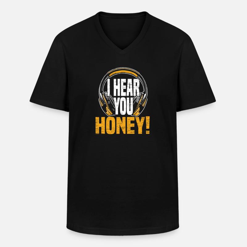 Tontechniker Sound Audio Engineer - Männer-T-Shirt mit V-Ausschnitt - Schwarz