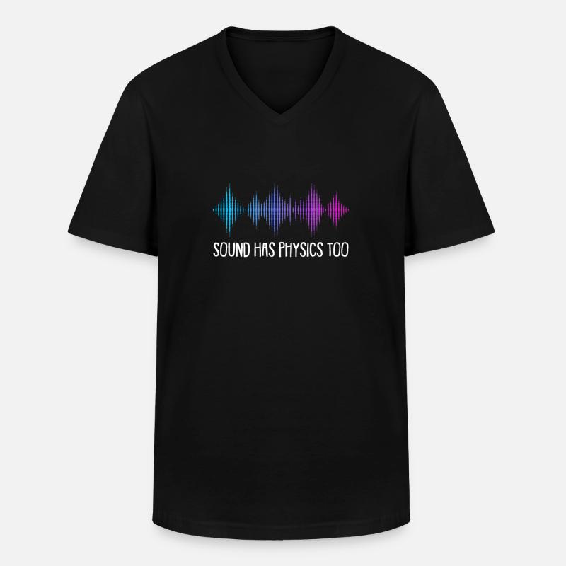 Physik Physiker - Männer-T-Shirt mit V-Ausschnitt - Schwarz