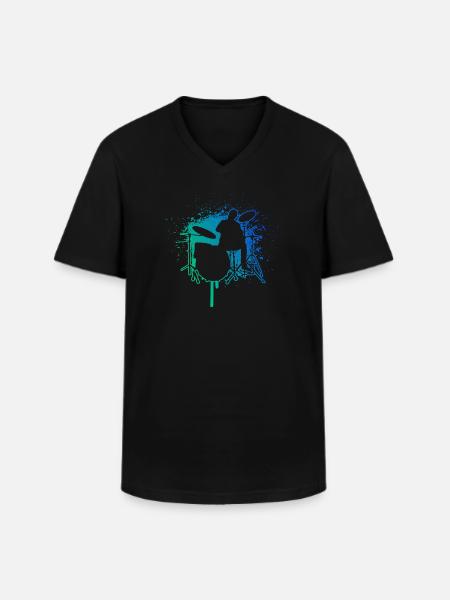 Drummer Drummer Drums - Men's V-Neck T-Shirt - black