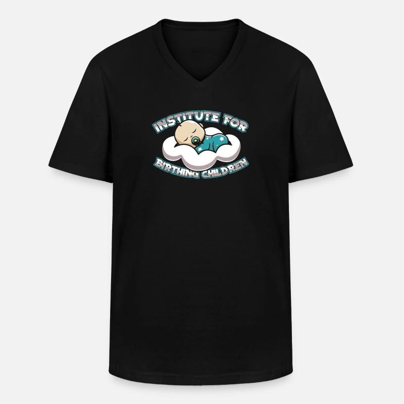 Hebamme Geburtshelfer - Männer-T-Shirt mit V-Ausschnitt - Schwarz
