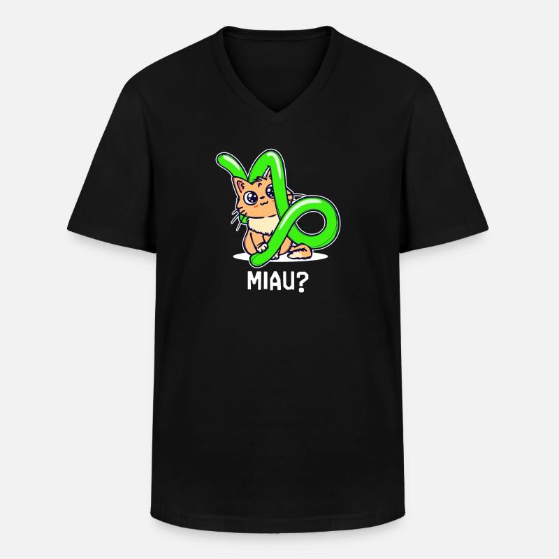 Steinbock Esoterik Statement Aberglaube Horoskop - Männer-T-Shirt mit V-Ausschnitt - Schwarz
