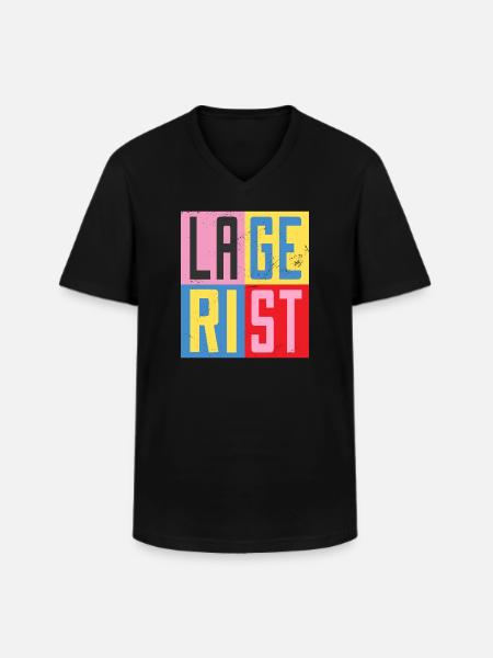 Conception d’entrepôt - T-shirt col V Homme - noir