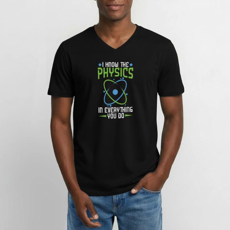 Physics Phyiker Applied Physics Men's V-Neck T-Shirt