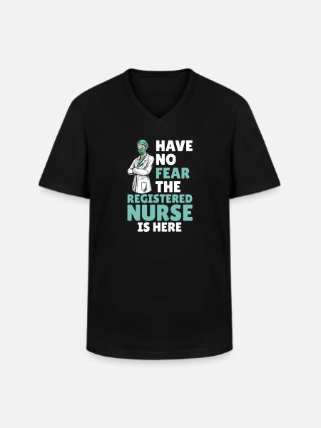 Nurse - Men's V-Neck T-Shirt - black