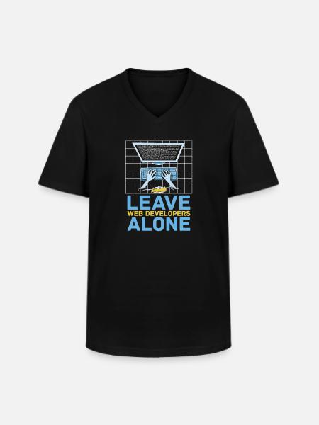 Web Entwickler Webdeveloper Web-Entwickler - Männer-T-Shirt mit V-Ausschnitt - Schwarz