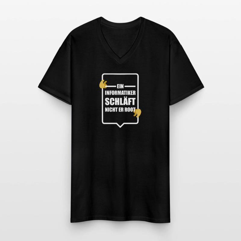 Informatiker Programmierer Admin Nerd Geschenk Männer-T-Shirt mit V-Ausschnitt