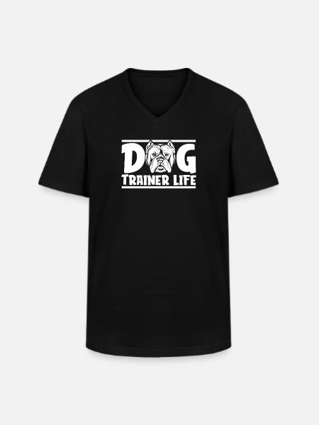 Dog trainer Dog trainer - Men's V-Neck T-Shirt - black