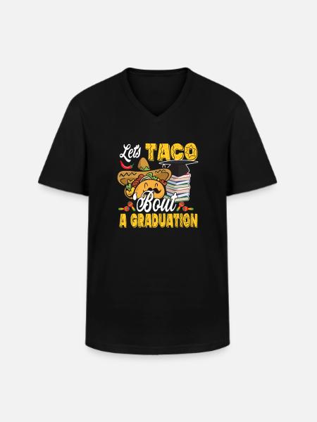 Tacos Für Eine Abschlussfeier - Männer-T-Shirt mit V-Ausschnitt - Schwarz