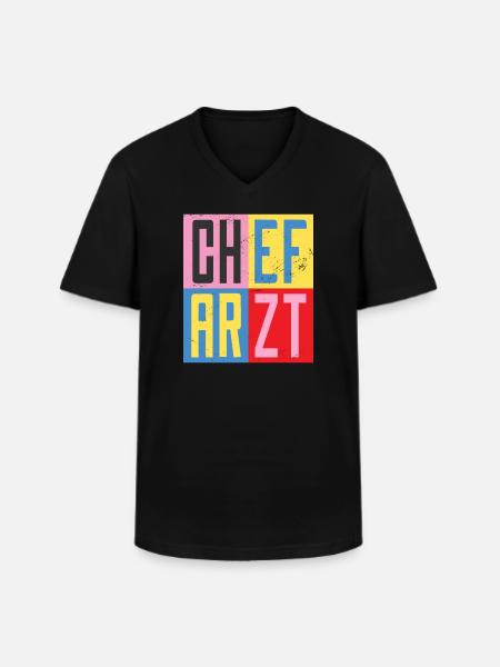 Responsable du design - T-shirt col V Homme - noir