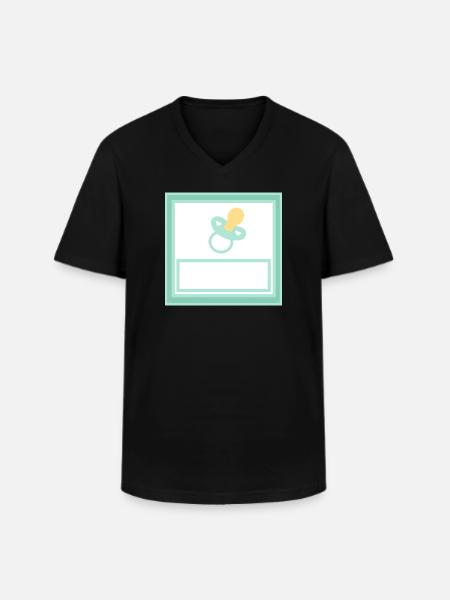Personalize your own baby template - Men's V-Neck T-Shirt - black
