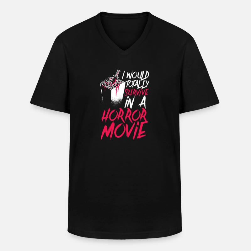 Halloween - Männer-T-Shirt mit V-Ausschnitt - Schwarz