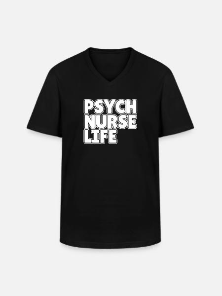 Krankenschwester Psych Nurse Life - Men's V-Neck T-Shirt - black