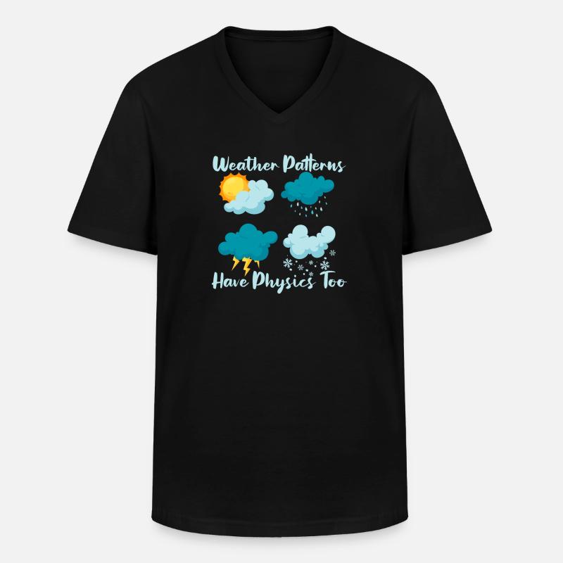Physics Phyiker Applied Physics - Men's V-Neck T-Shirt - black