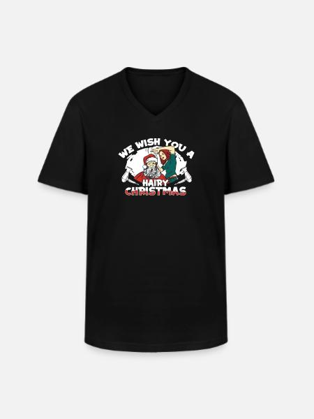 Coiffeur Coiffeur Coiffeur - T-shirt col V Homme - noir