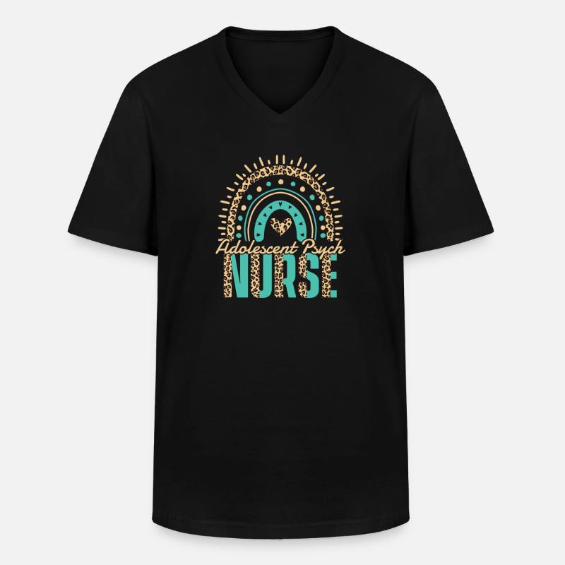 Krankenschwester - Männer-T-Shirt mit V-Ausschnitt - Schwarz