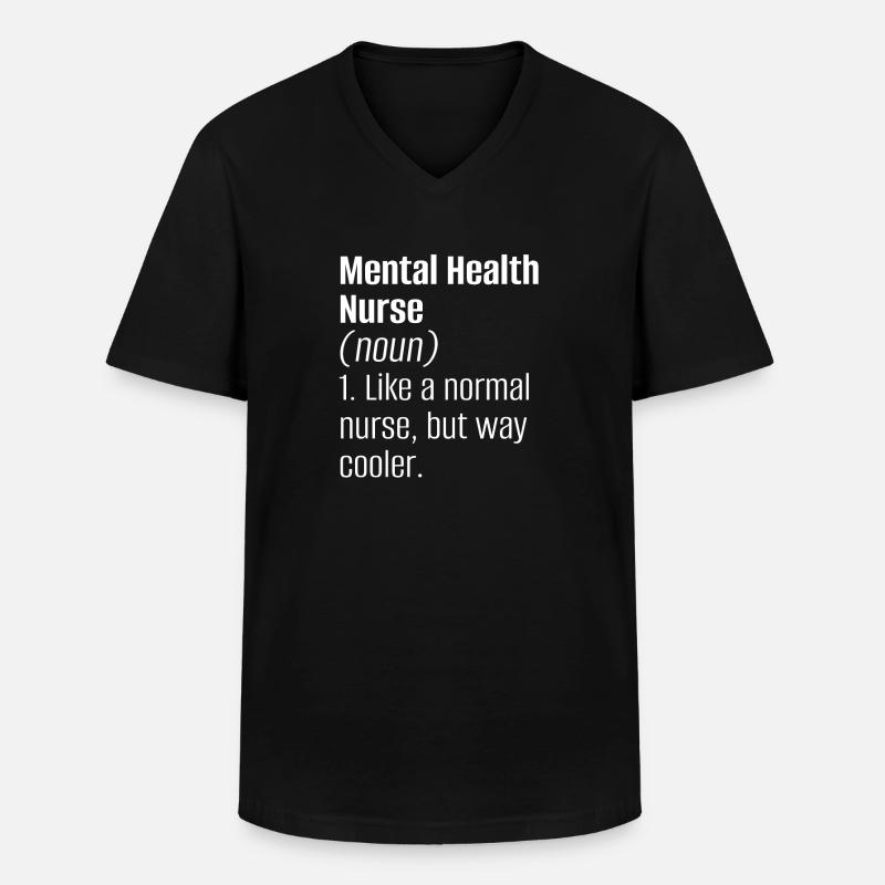 Krankenschwester - Männer-T-Shirt mit V-Ausschnitt - Schwarz