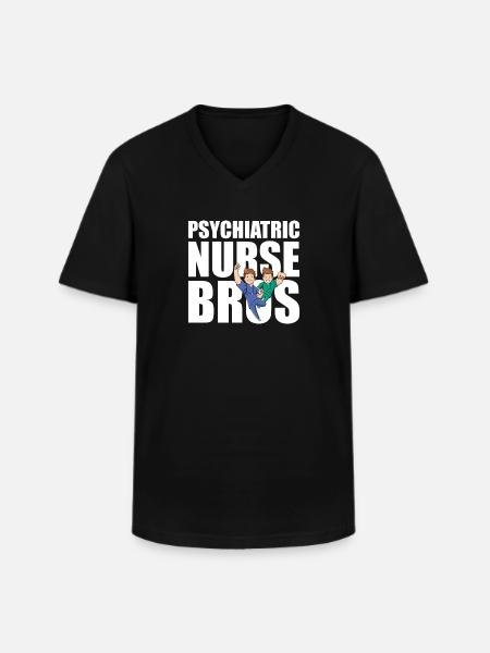 Infirmier - T-shirt col V Homme - noir