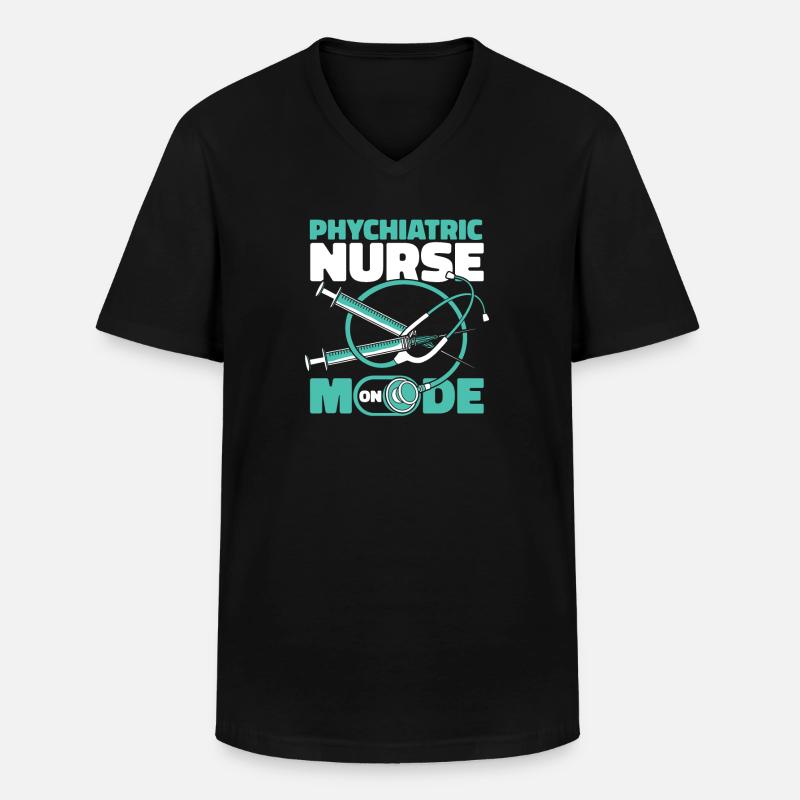 Krankenschwester - Männer-T-Shirt mit V-Ausschnitt - Schwarz